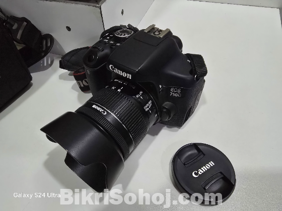 Canon EOS 750D DSLR Camera (Almost New, Full Set)